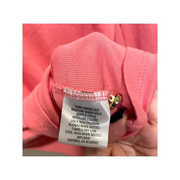 Charter Club Luxury Pima Cotton Coral/Salmon Shirt Womens XL 3/4th Sleeve - Picture 3 of 7